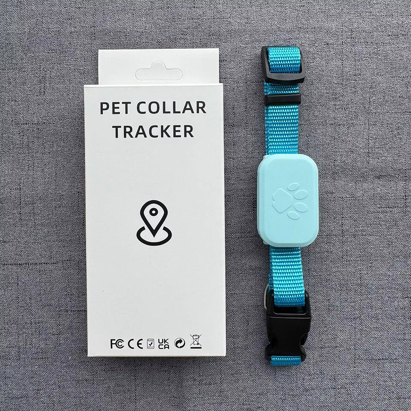Blue PawPin collar tracker