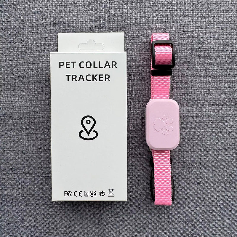 Pink PawPin collar tracker